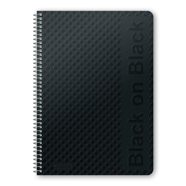 BLACK ΟΝ BLACK Τετράδιο Σπιράλ Wirelock B5/17Χ25 5 Θέματα 150 Φύλλα 6τμχ