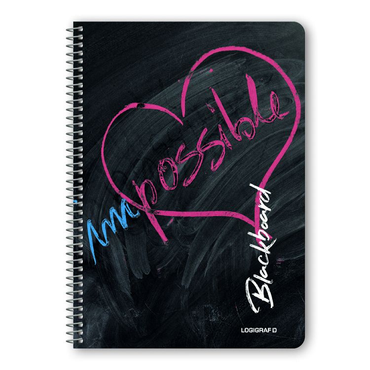 BLACKBOARD Τετράδιο Σπιράλ Wirelock B5/17Χ25 2 Θέματα (10τμχ)