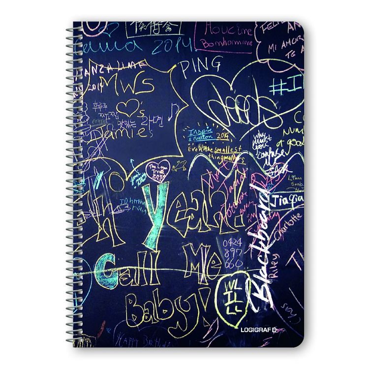 BLACKBOARD Τετράδιο Σπιράλ Wirelock B5/17Χ25 2 Θέματα (10τμχ)