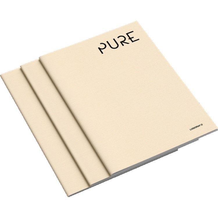 PURE Τετράδιο Καρφίτσα Α4/21Χ29 50Φ 10τμχ