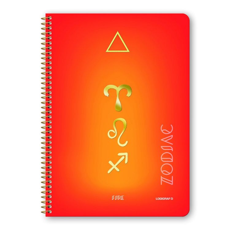ZODIAC Τετράδιο Σπιράλ Wirelock A4/21Χ29 2 Θέματα (10τμχ)