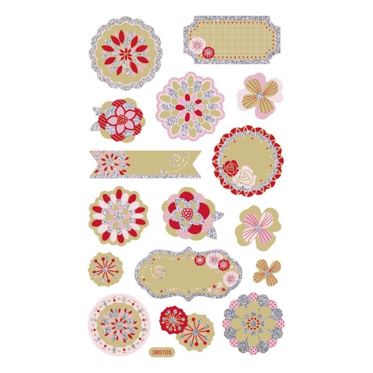 Σετ Αυτοκόλλητα Craft Paper, 8 Φύλλα 10X16 εκ, ROMANTIC