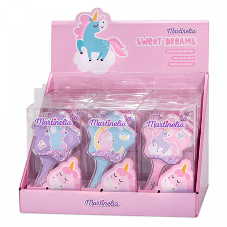 UNICORN DREAMS Μαγική Βούρτσα Μαλλιών Αστέρι, σε 3 Σχέδια