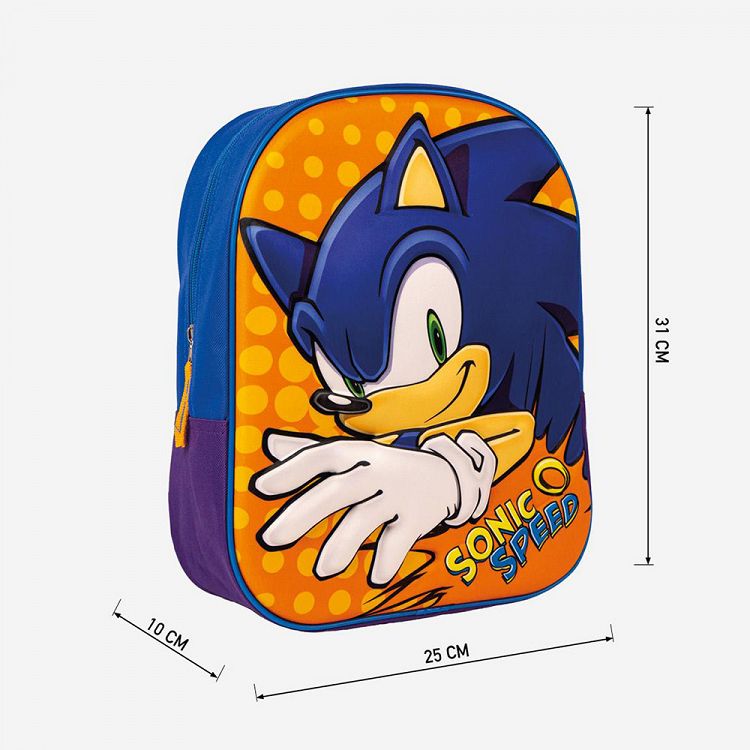Παιδική Τσάντα Πλάτης 3D SONIC THE HEDGEHOG