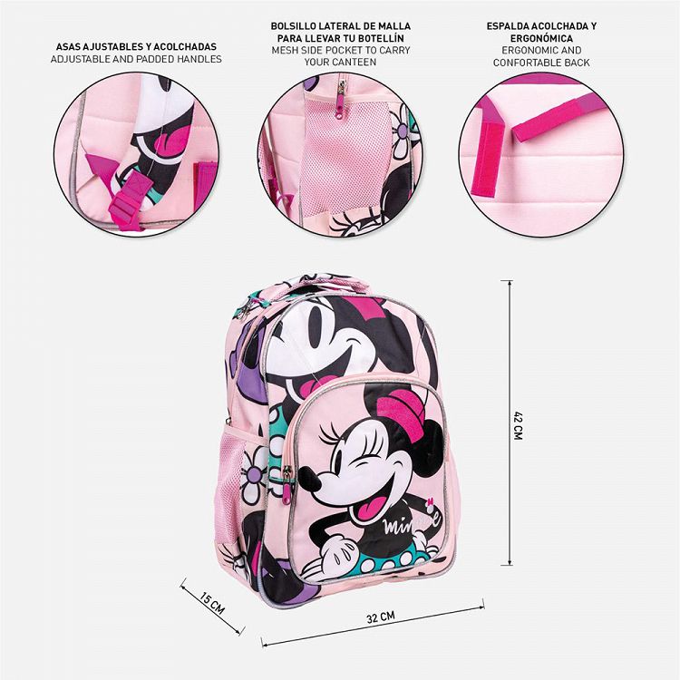 Σχολική Τσάντα Πλάτης 42εκ DISNEY Minnie Mouse