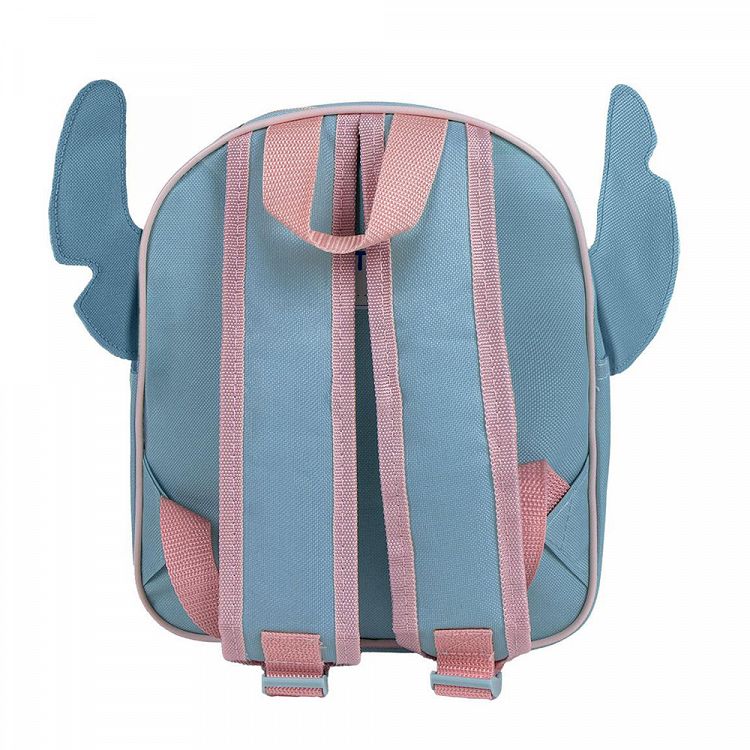 Παιδική Τσάντα Πλάτης 3D DISNEY Lilo & Stitch Stitch με Ροζ Αυτιά