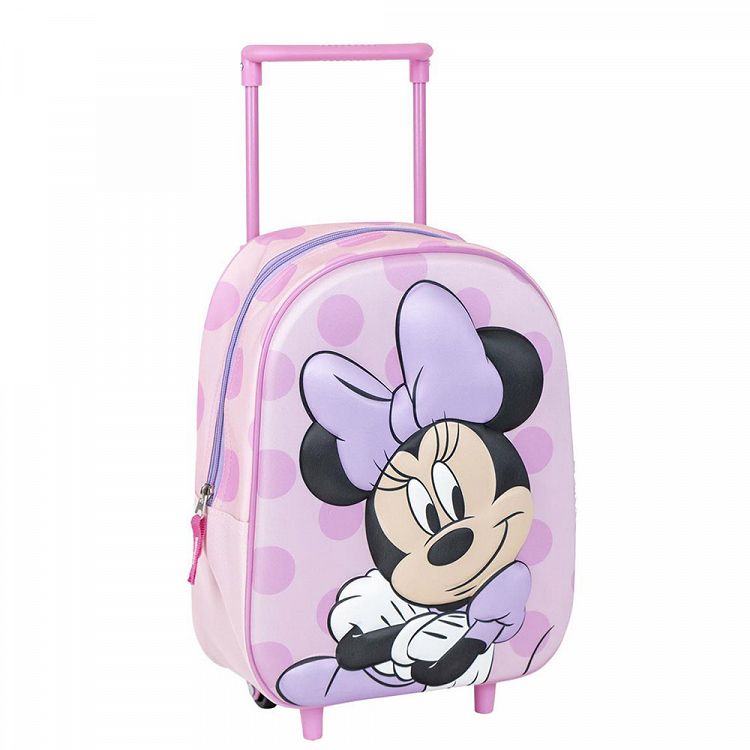 3D Τσάντα Πλάτης-Τρόλεϊ 31εκ Νηπιαγωγείου DISNEY Minnie Mouse