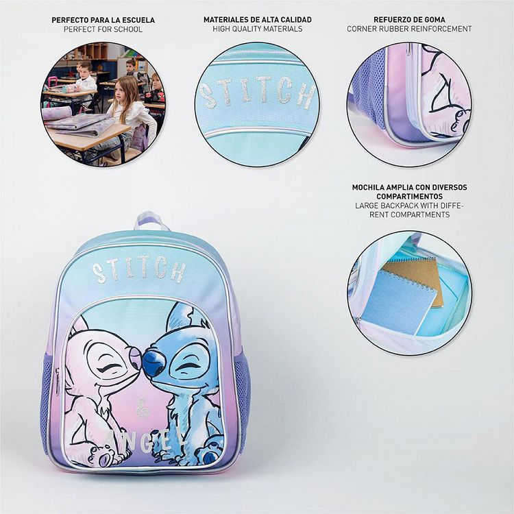 Σχολική Τσάντα Πλάτης 38εκ DISNEY Lilo & Stitch