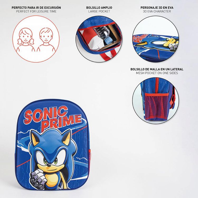 Παιδική Τσάντα Πλάτης 31εκ SONIC Prime