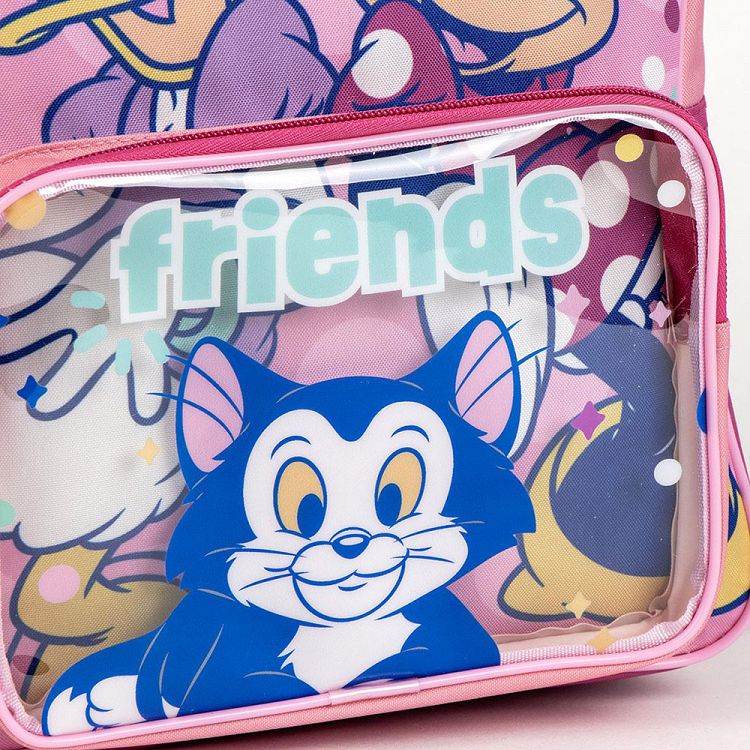 Παιδική Τσάντα Πλάτης 30εκ με Διάφανη Τσέπη DISNEY Minnie Mouse and Friends