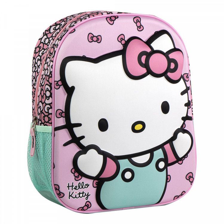 3D Τσάντα Πλάτης 31εκ Νηπιαγωγείου HELLO KITTY