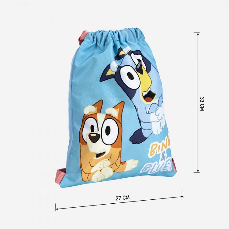 Τσάντα Πάνινη με Κορδόνια 27X33 BLUEY