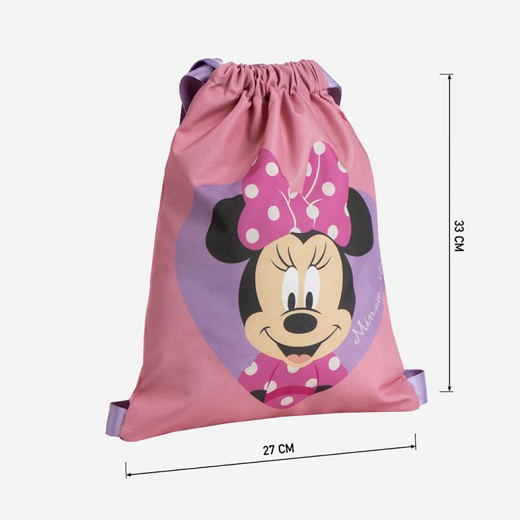 Τσάντα Πάνινη με Κορδόνια 27X33 DISNEY Minnie Mouse