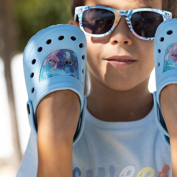 Παντόφλες τύπου Crocs από EVA DISNEY Lilo & Stitch Stitch & Angel - Μέγεθος 28/29