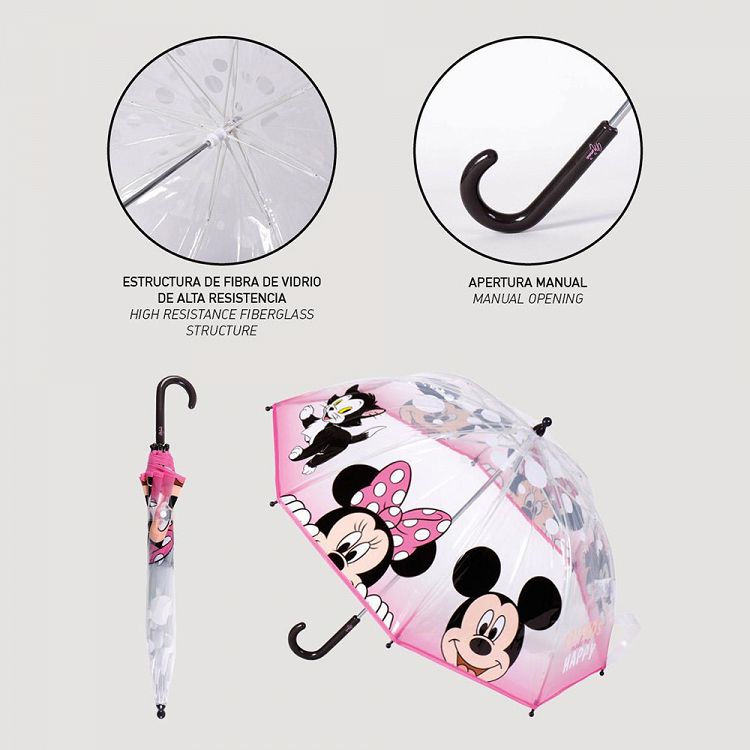 Ομπρέλα Φυσαλίδα 45εκ με άνοιγμα 71εκ DISNEY Minnie Mouse