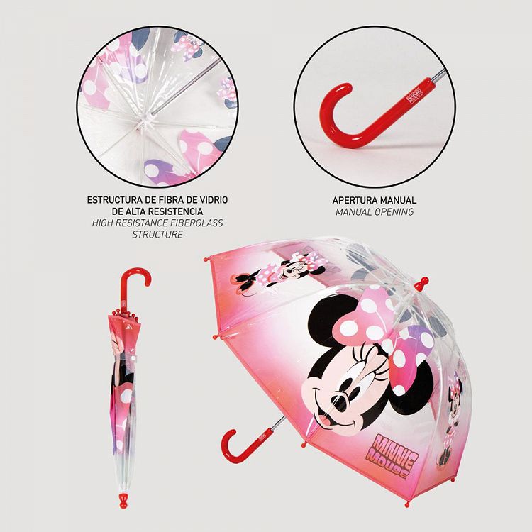 Ομπρέλα Φυσαλίδα 45εκ με άνοιγμα 71εκ DISNEY Minnie Mouse