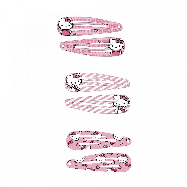 Αξεσουάρ για τα Μαλλιά Κοκαλάκια 6τμχ HELLO KITTY