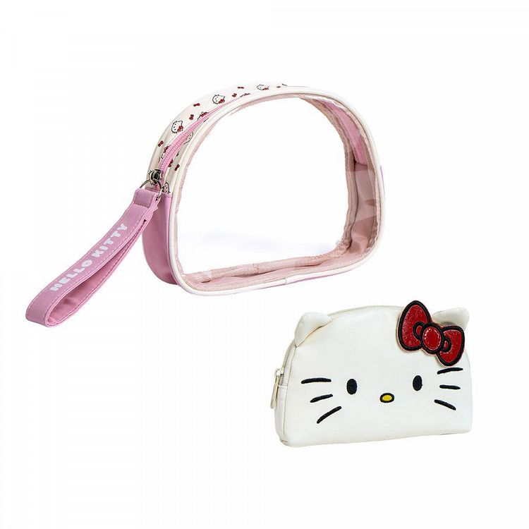 Διάφανο Νεσεσέρ Ταξιδιού με Τσαντάκι HELLO KITTY