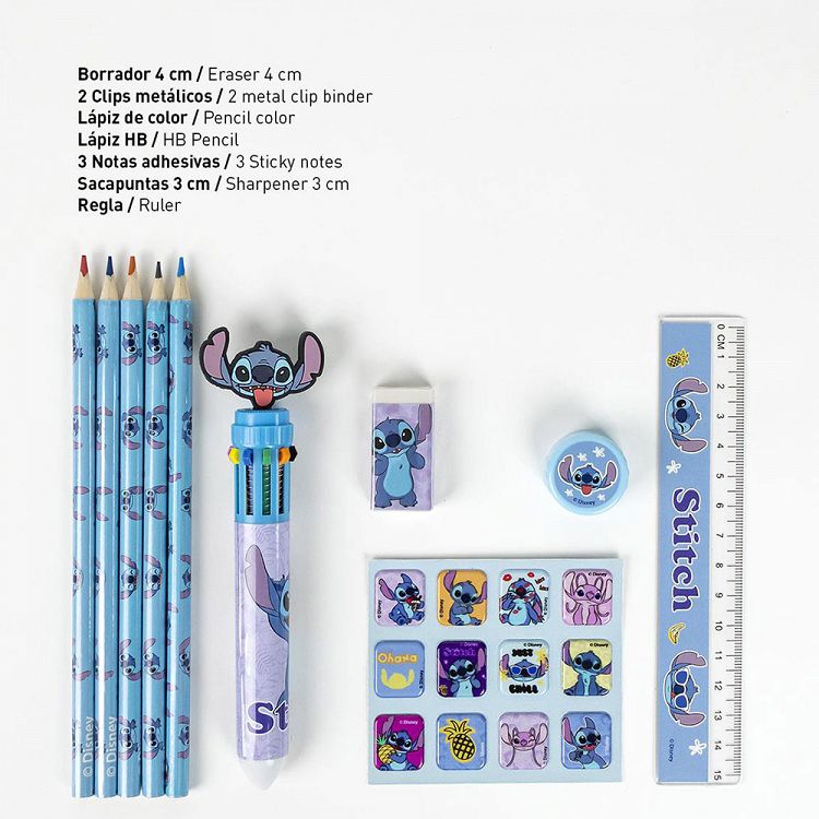 Σούπερ Σχολικό Σετ με 12 Είδη Γραφής DISNEY Lilo & Stitch