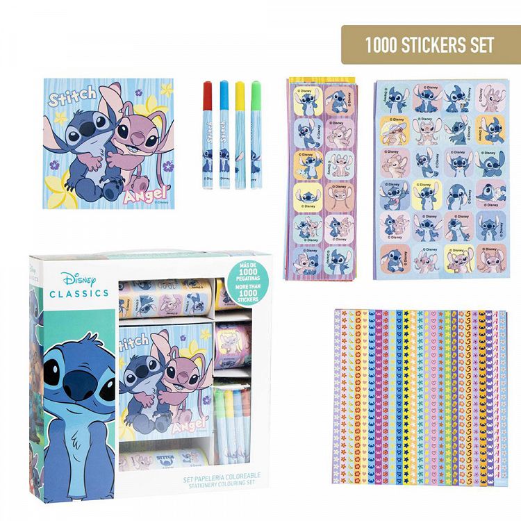 Σετ Χρωματισμού με 1.000+ Αυτοκόλλητα DISNEY Lilo & Stitch