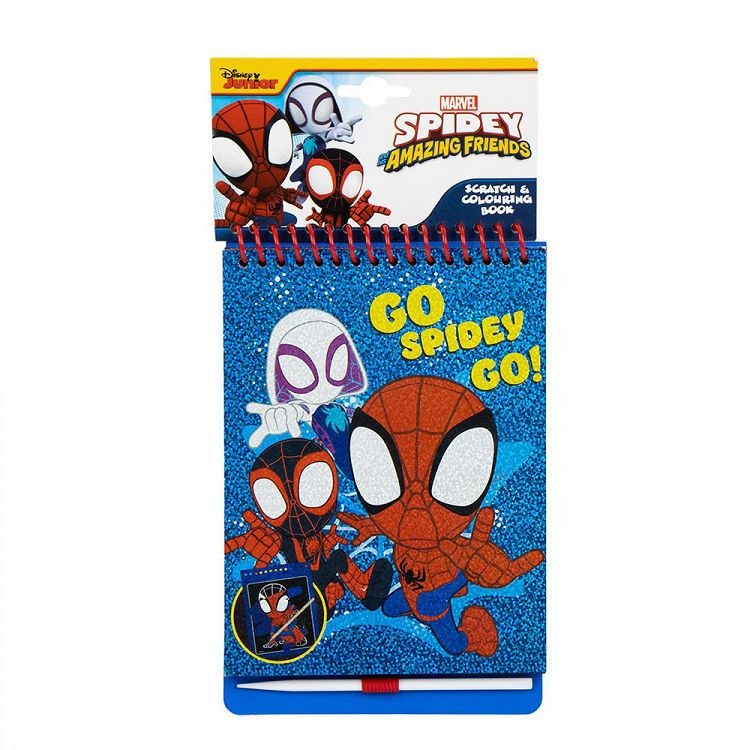 Μπλοκ Χρωματισμού & Scratch 14Χ20 MARVEL Spiderman
