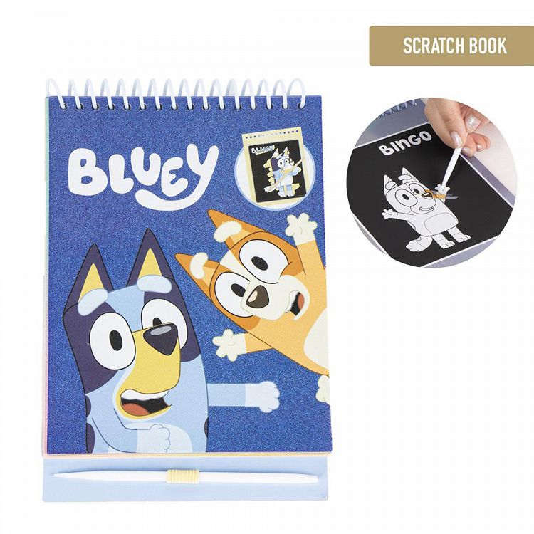 Μπλοκ Χρωματισμού & Scratch 14Χ20 BLUEY