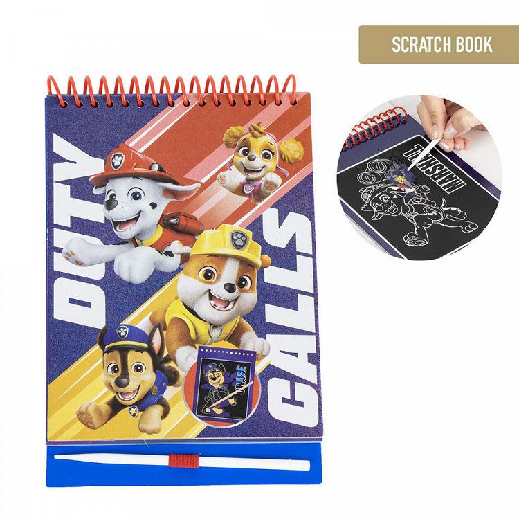 Μπλοκ Χρωματισμού & Scratch 14Χ20 PAW PATROL