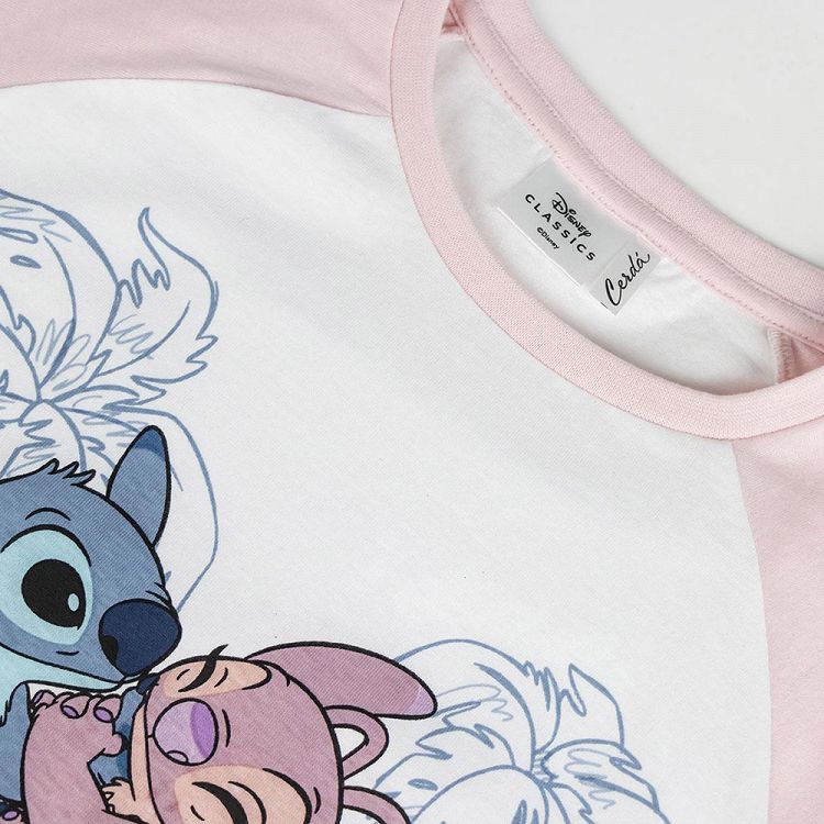 Παιδικές Πυτζάμες Single Jersey DISNEY Lilo & Stitch - Μέγεθος 8/9 ετών