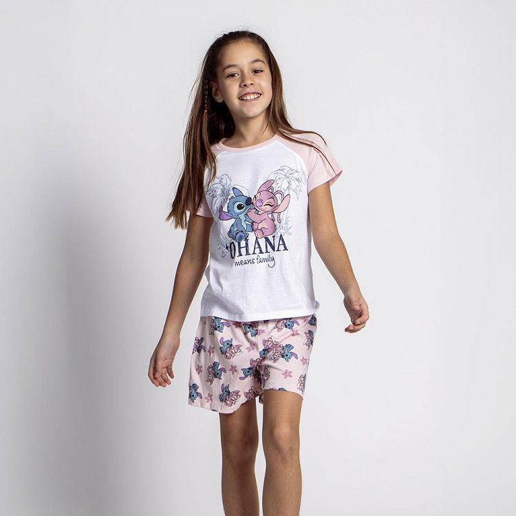 Παιδικές Πυτζάμες Single Jersey DISNEY Lilo & Stitch - Μέγεθος 12/13 ετών