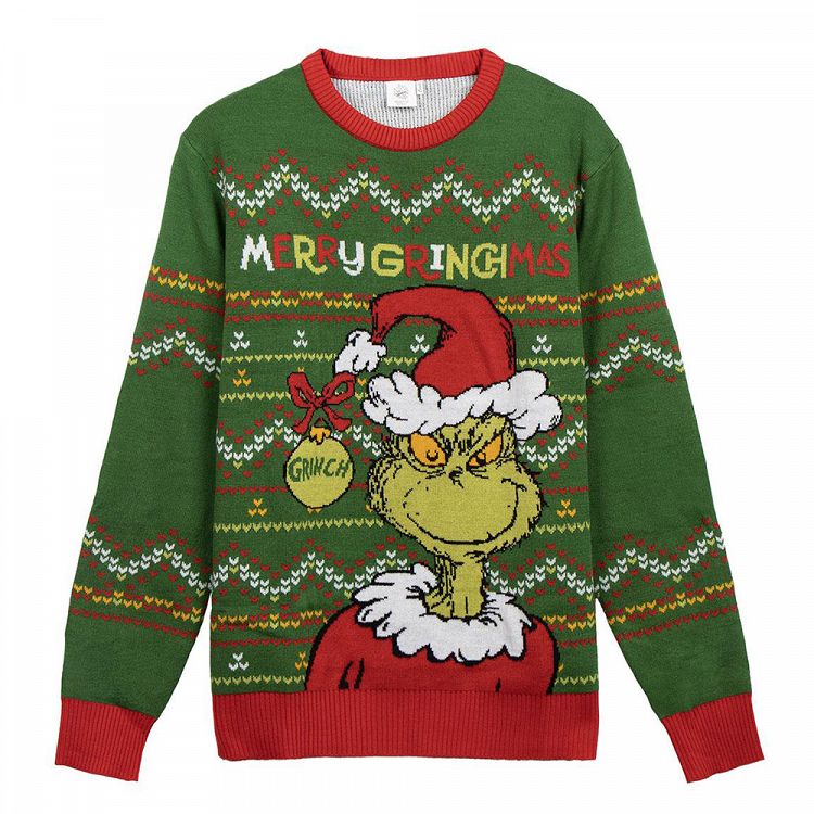 Πλεκτή Μπλούζα σε 6 Μεγέθη (XS-XXL) GRINCH S