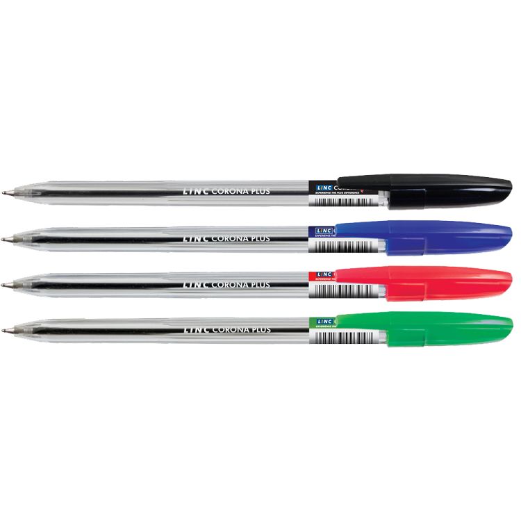 Ball pen LINC Corona plus/μπλε, κουτί 50τμχ
