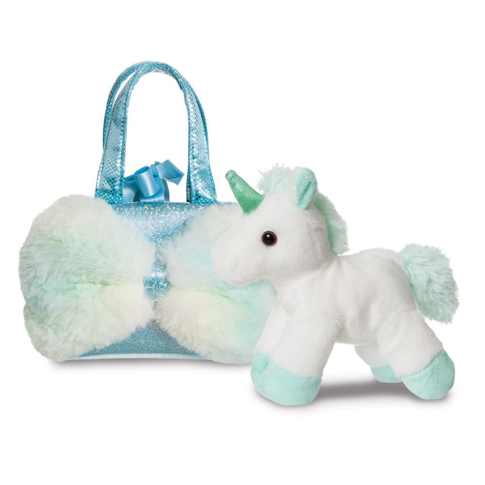 FANCY PALS Unicorn Λούτρινο Μονόκερος σε Τσαντάκι Γαλάζιο 20εκ