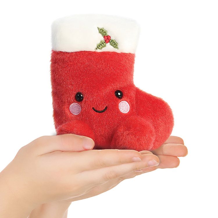 PALM PALS Holly Stocking Λούτρινο Χριστουγεννιάτικη Κάλτσα 13εκ