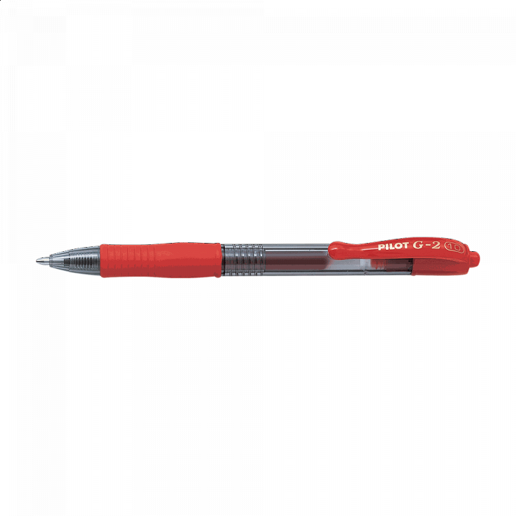 Στυλό Gel Μπίλιας 1.0mm PILOT G-2 Κόκκινο, σε Κουτί 12τμχ