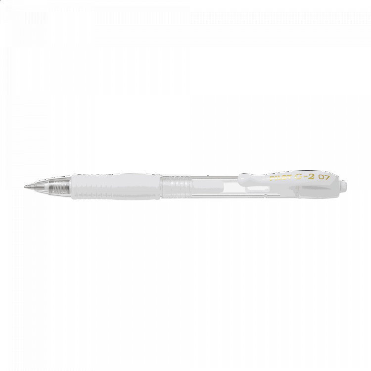 Στυλό Gel 0.7mm PILOT G-2 Παστέλ Λευκό, σε Κουτί 12τμχ