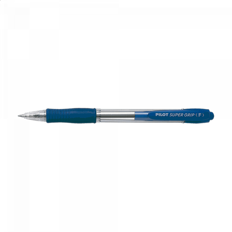 Στυλό Μπίλιας 0.7mm PILOT SUPER GRIP Fine Μπλε, σε Κουτί 12τμχ