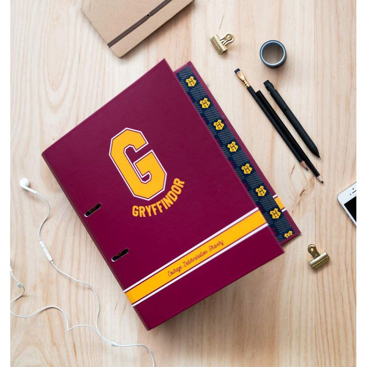 Premium Κλασέρ 2 κρίκων με Λάστιχο HARRY POTTER Gryffindor