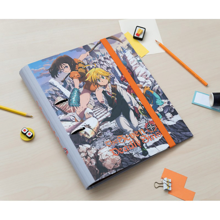 Premium Κλασέρ 2 κρίκων με Λάστιχο THE SEVEN DEADLY SINS (Anime Collection)