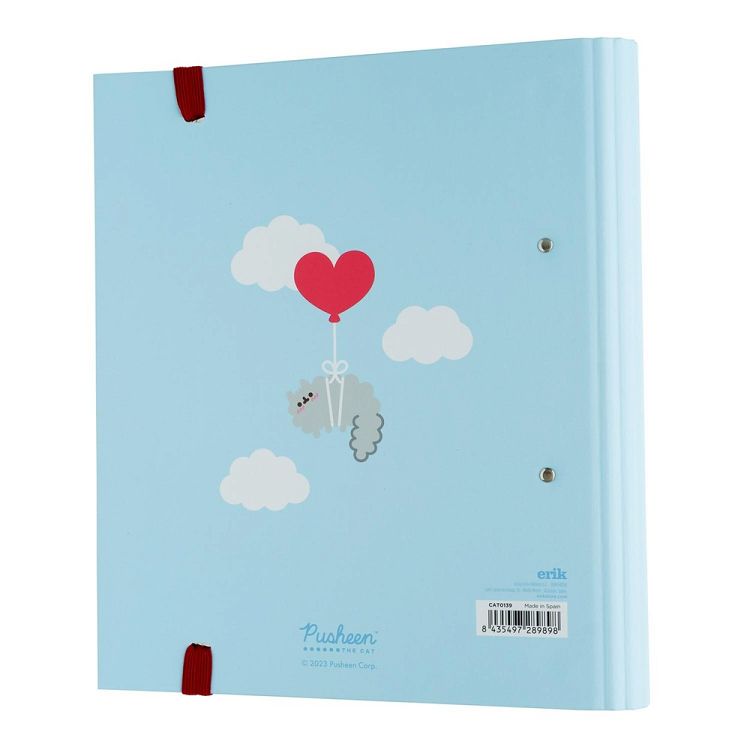 Premium Κλασέρ 2 κρίκων με Λάστιχο PUSHEEN Love Collection