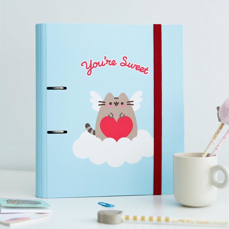 Premium Κλασέρ 2 κρίκων με Λάστιχο PUSHEEN Love Collection