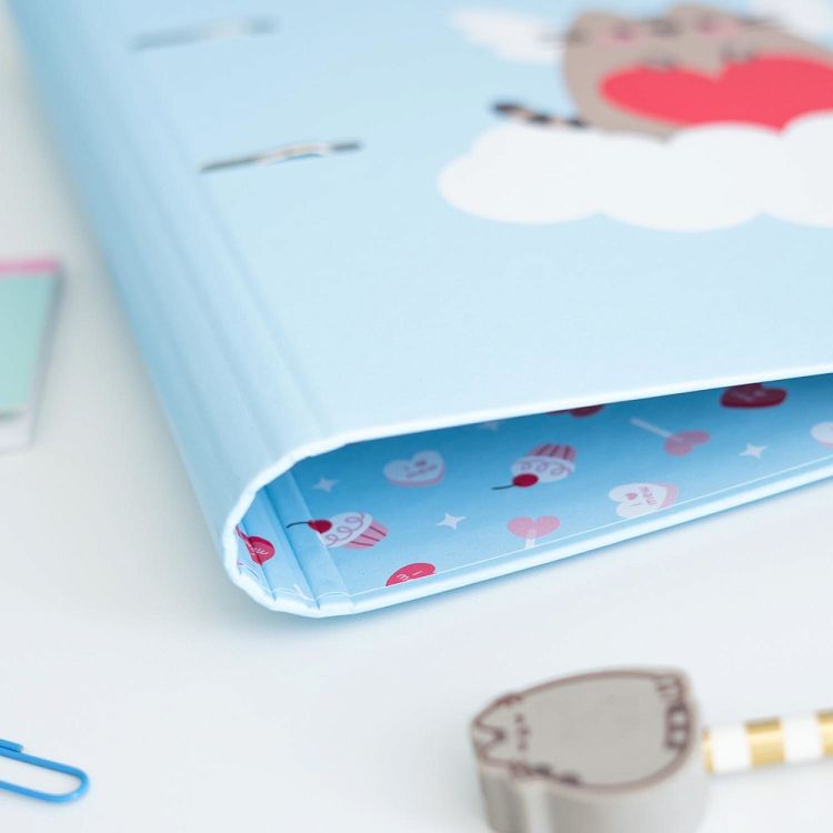 Premium Κλασέρ 2 κρίκων με Λάστιχο PUSHEEN Love Collection
