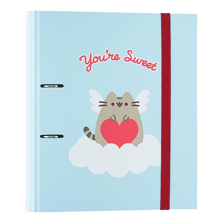 Premium Κλασέρ 2 κρίκων με Λάστιχο PUSHEEN Love Collection