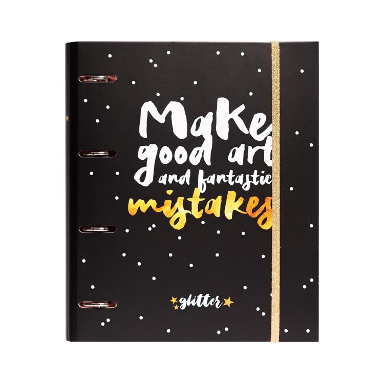Premium Κλασέρ με Λάστιχο 4 κρίκων GLITTER Stars