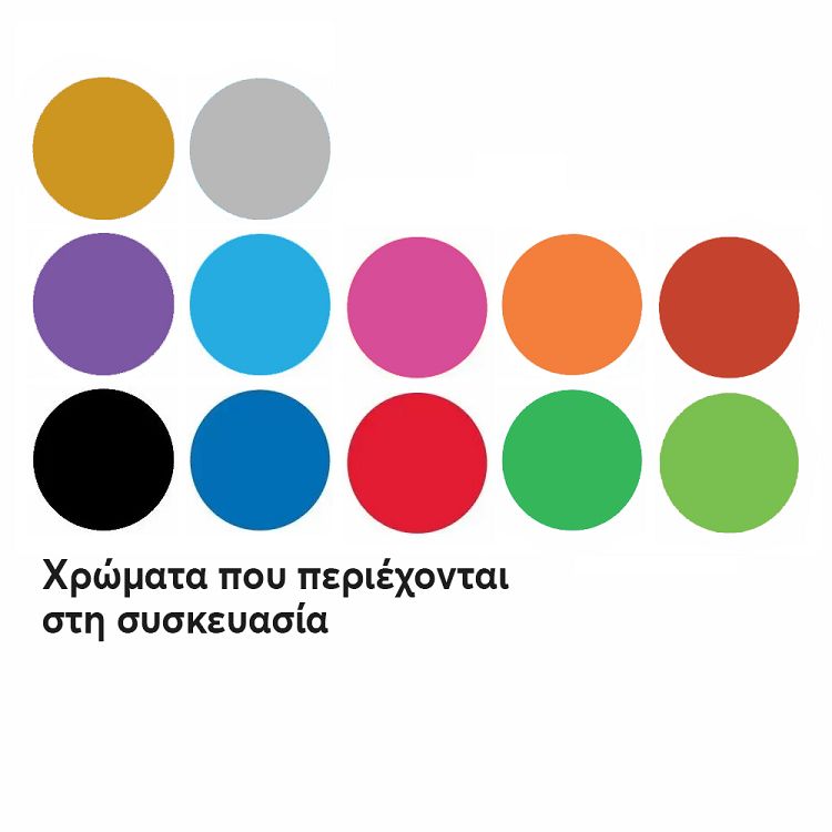 Gel pen LINC Pentonic/12 χρώματα, σετ σε θήκη