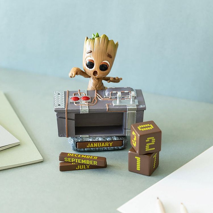 Διαρκές 3D Ημερολόγιο MARVEL Groot Death Button