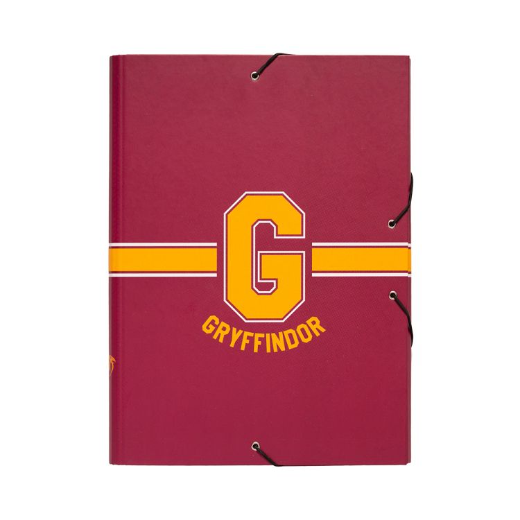 Κουτί σκληρό, 3cm ράχη, με Λάστιχο A4 HARRY POTTER Gryffindor