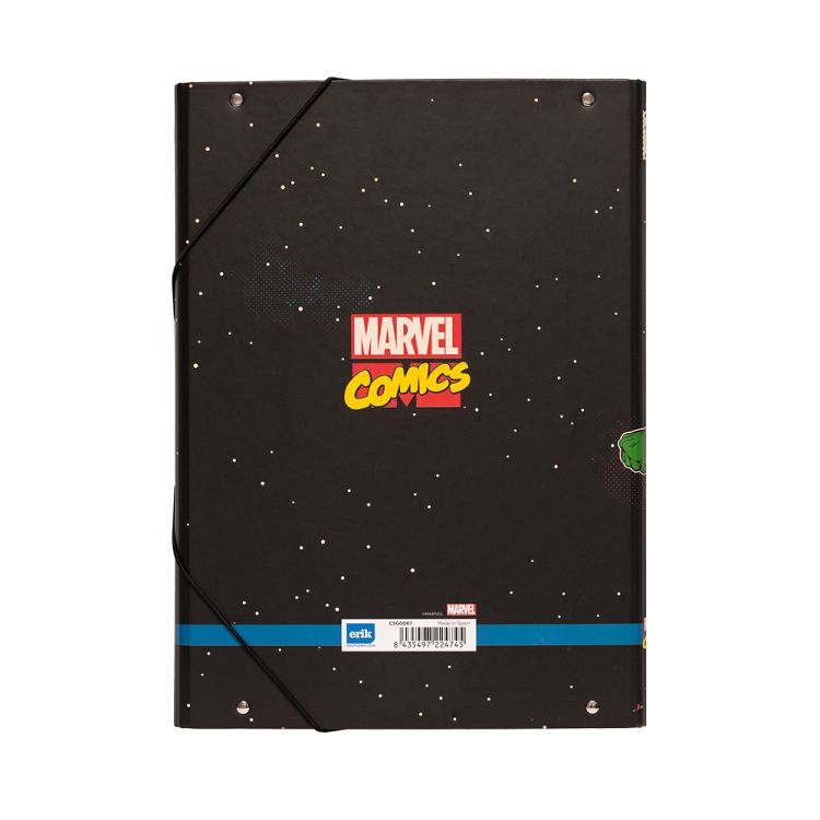 Κουτί σκληρό, 3cm ράχη, με Λάστιχο A4 MARVEL Avengers