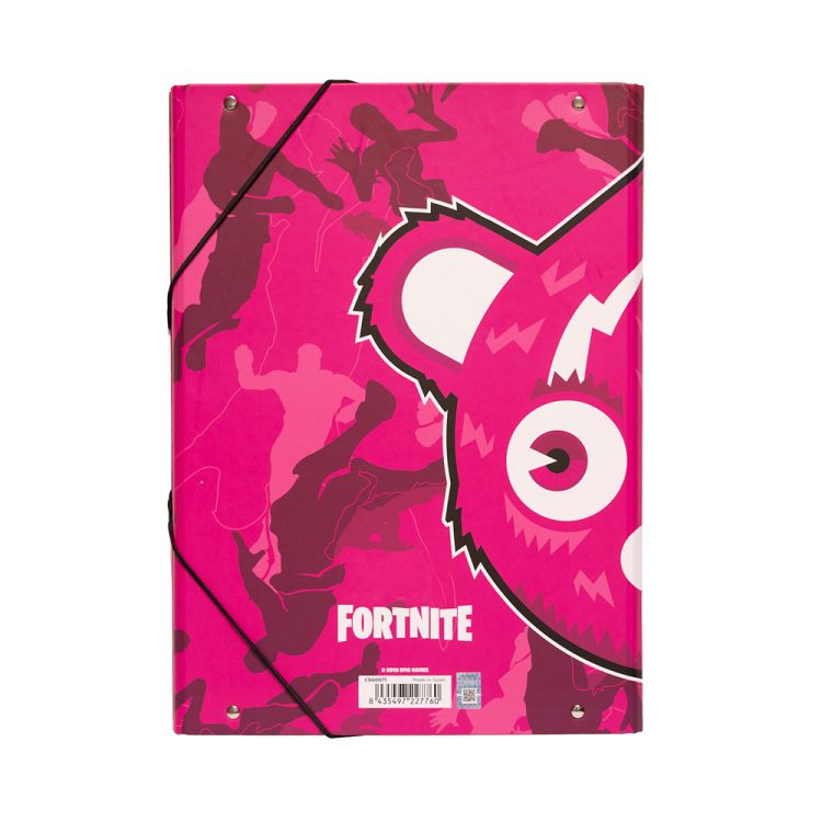 Κουτί σκληρό, 3cm ράχη, με Λάστιχο A4 FORTNITE