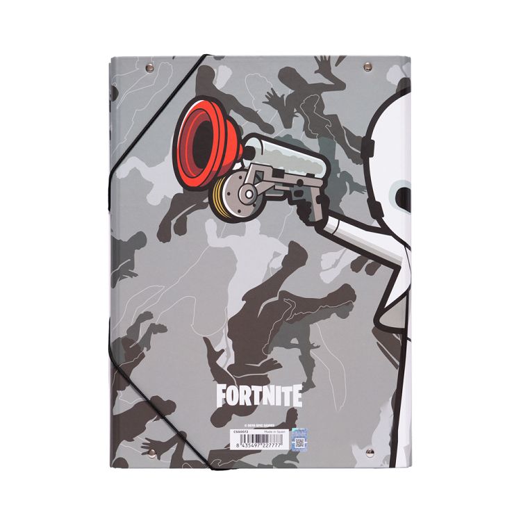 Κουτί σκληρό, 3cm ράχη, με Λάστιχο A4 FORTNITE 2