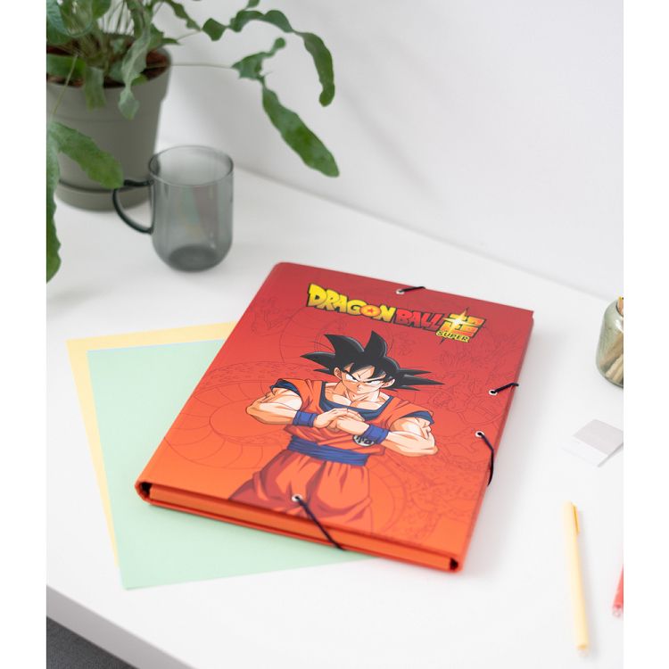 Κουτί σκληρό, 3cm ράχη, με Λάστιχο A4 DRAGON BALL (Anime Collection)